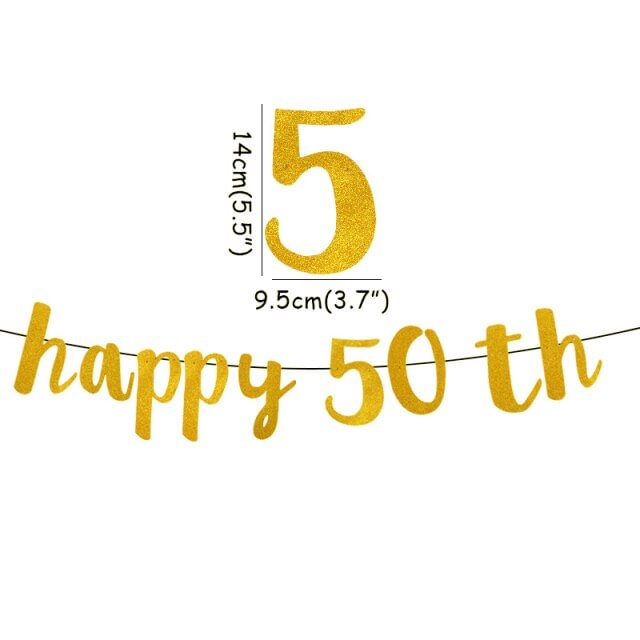 MEIDDING Hello 30 40 50 60 Adult Birthday Party Decoration Confetti Banners Happy Cheers to 30 40 50 60 Year Birthday Banners