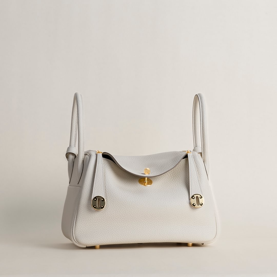 Lindy 26cm Clemence leather CC10 craie GHW