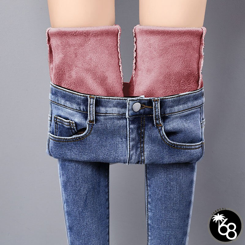 Women's Cotton Zipper Fly Closure High Waist Full Length Pants | 168DEAL