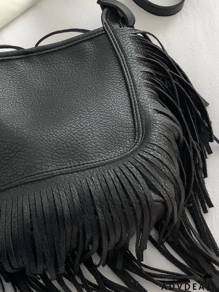 Fringe Decor Shoulder Bag