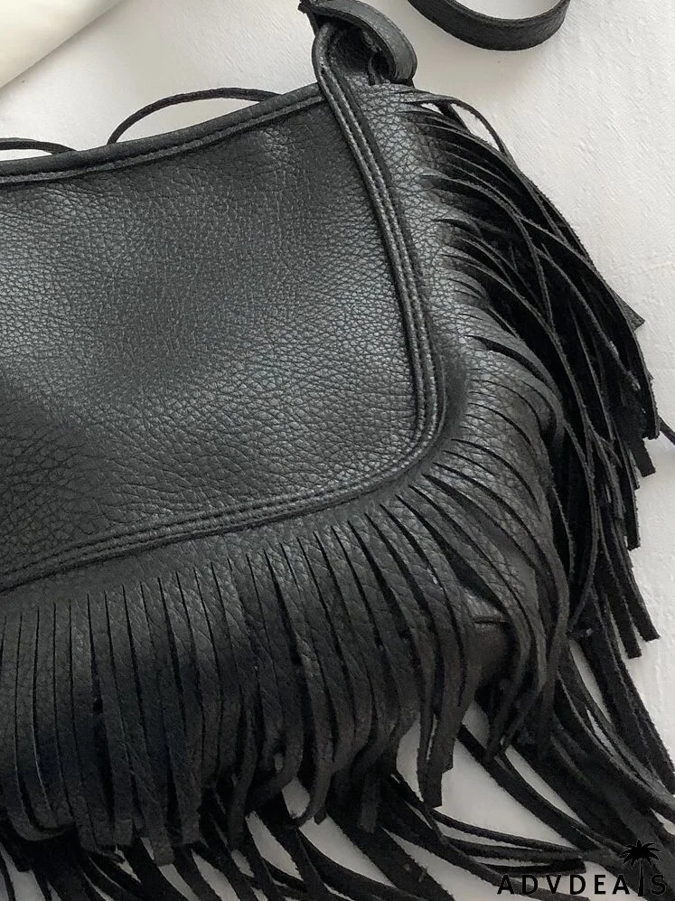 Fringe Decor Shoulder Bag