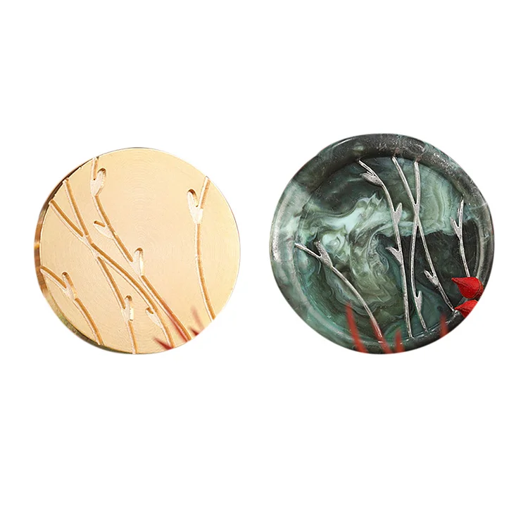 Diy Fire Lacquer Round Sealing Wax Stamp Head gbfke