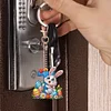 (US Only)PET Double Sided Special Shaped Easter Alphabet DIY Diamond Painting Keychain
