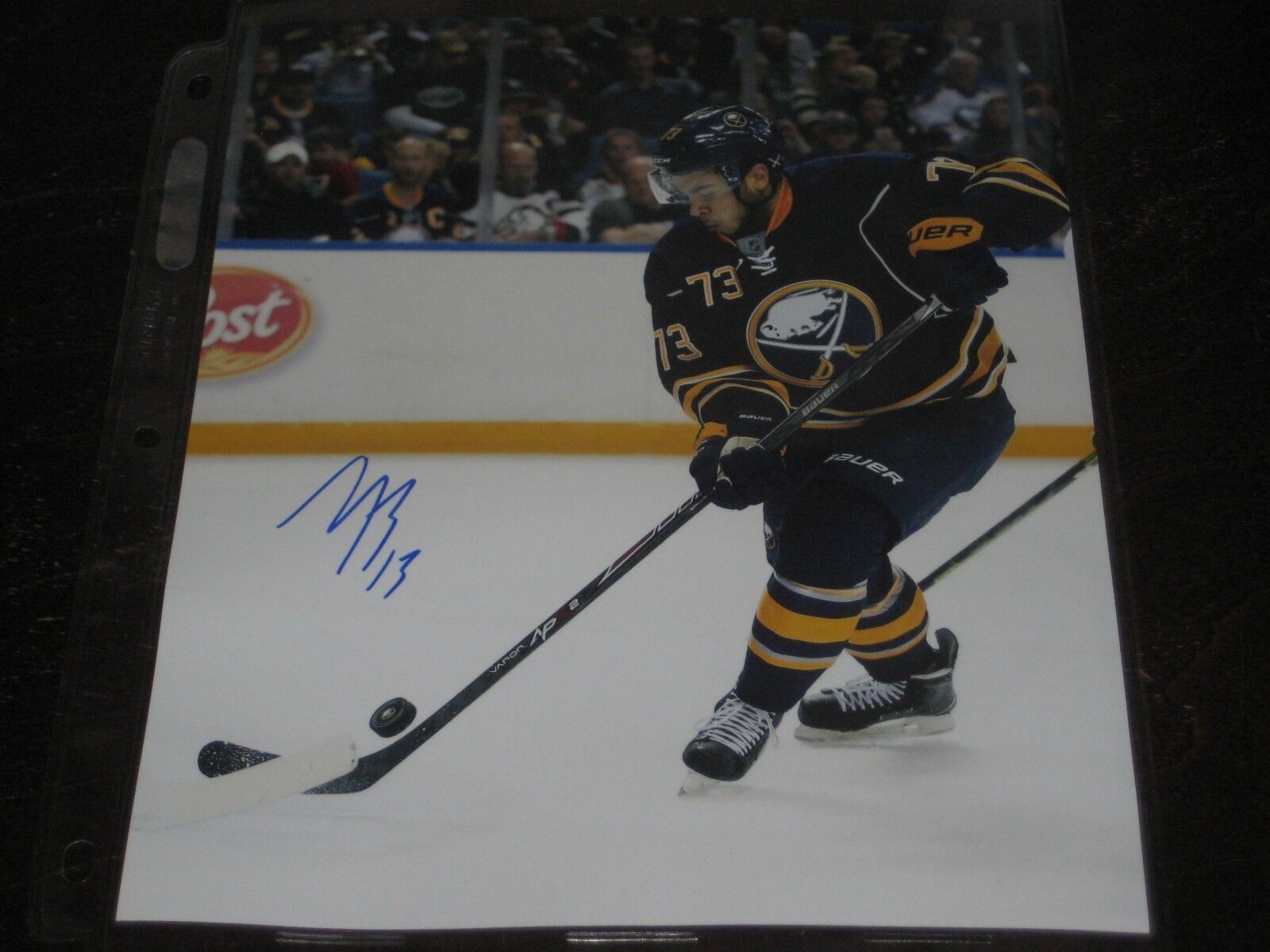 NICK BAPTISTE autographed BUFFALO SABRES 8X10 Photo Poster painting L@@K