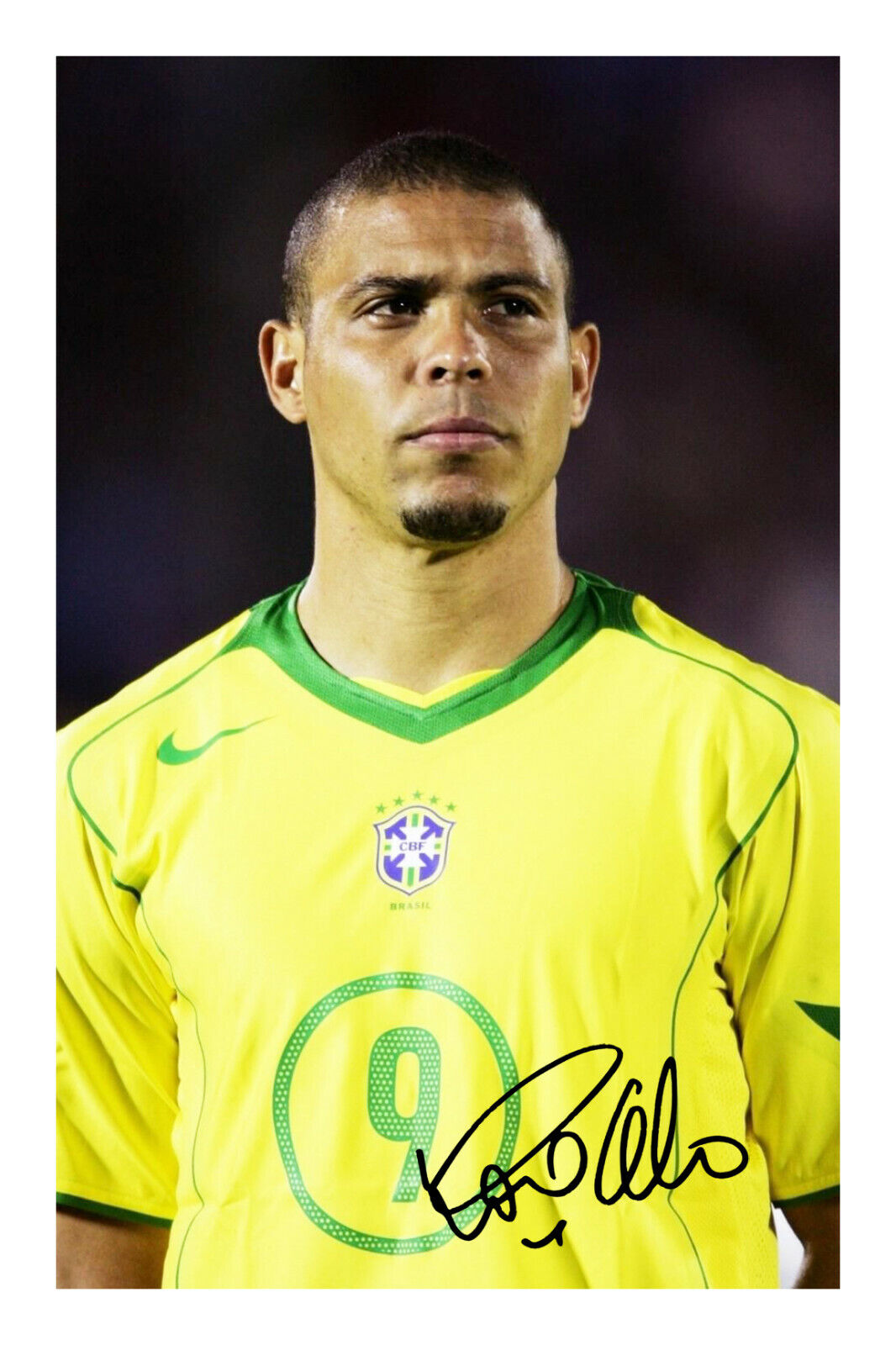 Ronaldo Signed A4 Photo Poster painting Print Autograph R9 Brazil Football World Cup