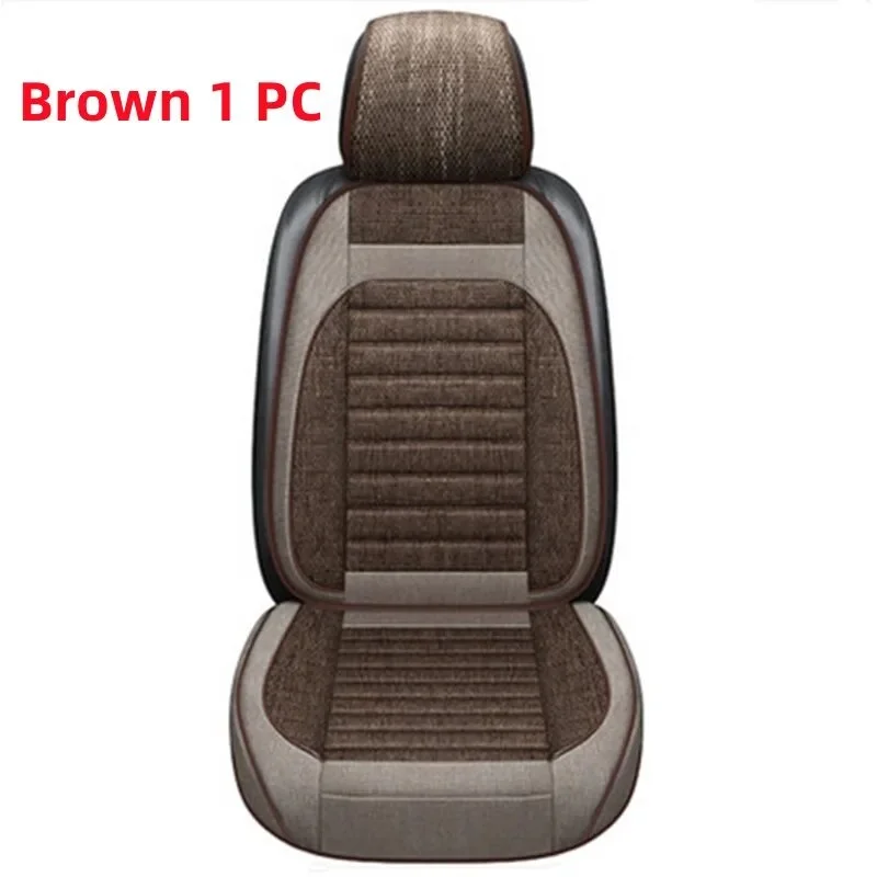 New Car Cover Breathable Flax Anti-skid Protection Pad Universal Size Driver Seat Cushion Interior Accessories