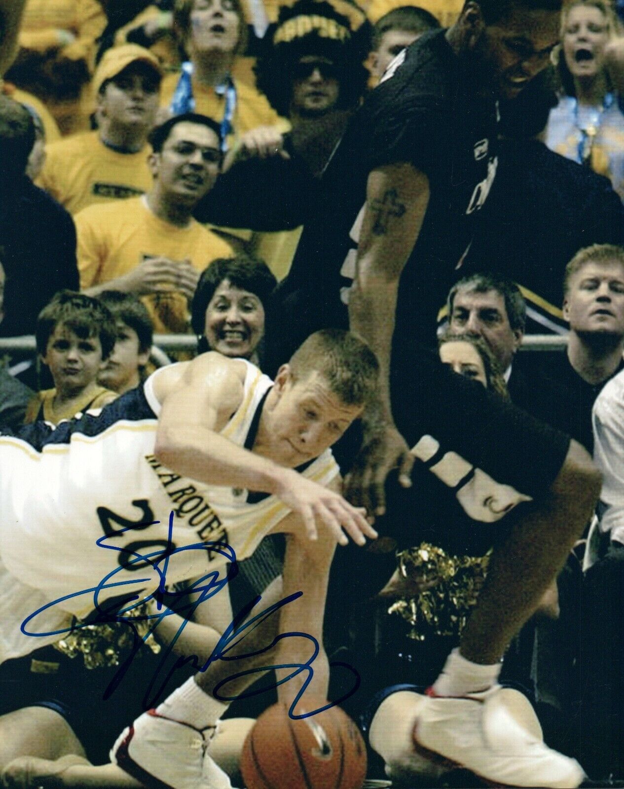 Steve Novak NCAA College Marquette Hand Signed Autograph 8x10 Photo Poster painting