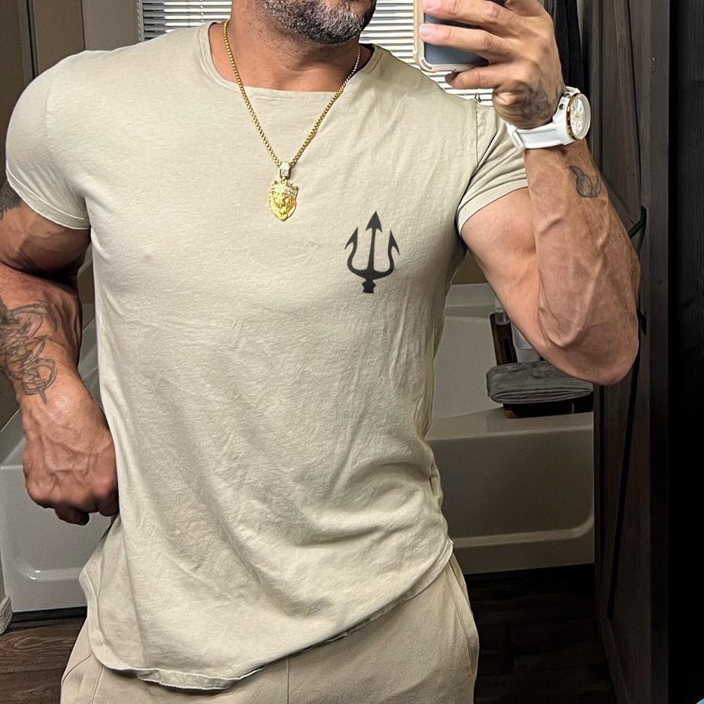 Men's Printed Casual Short Sleeve T-Shirt