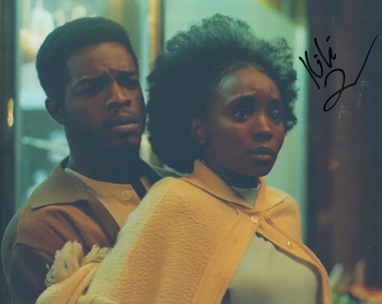 KIKI LAYNE signed (IF BEALE STREET COULD TALK) Movie 8X10 *Tish Rivers* W/COA #2