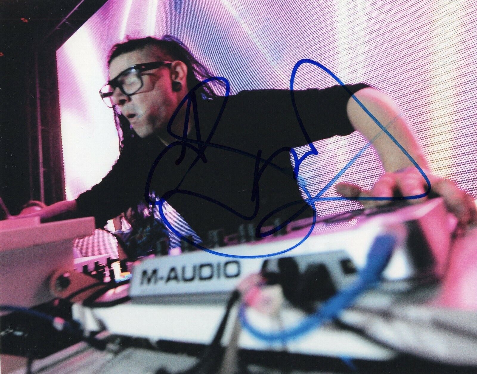 Skrillex DJ Signed 8x10 Photo Poster painting w/COA Make It Bun Dem Bangarang Songwriter