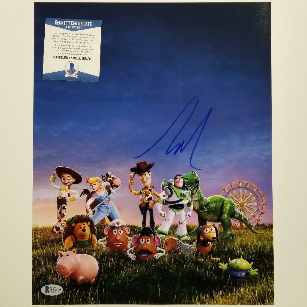 Tim Allen signed Toy Story 11x14 Photo Poster painting Buzz Voice Autograph ~ Beckett BAS COA