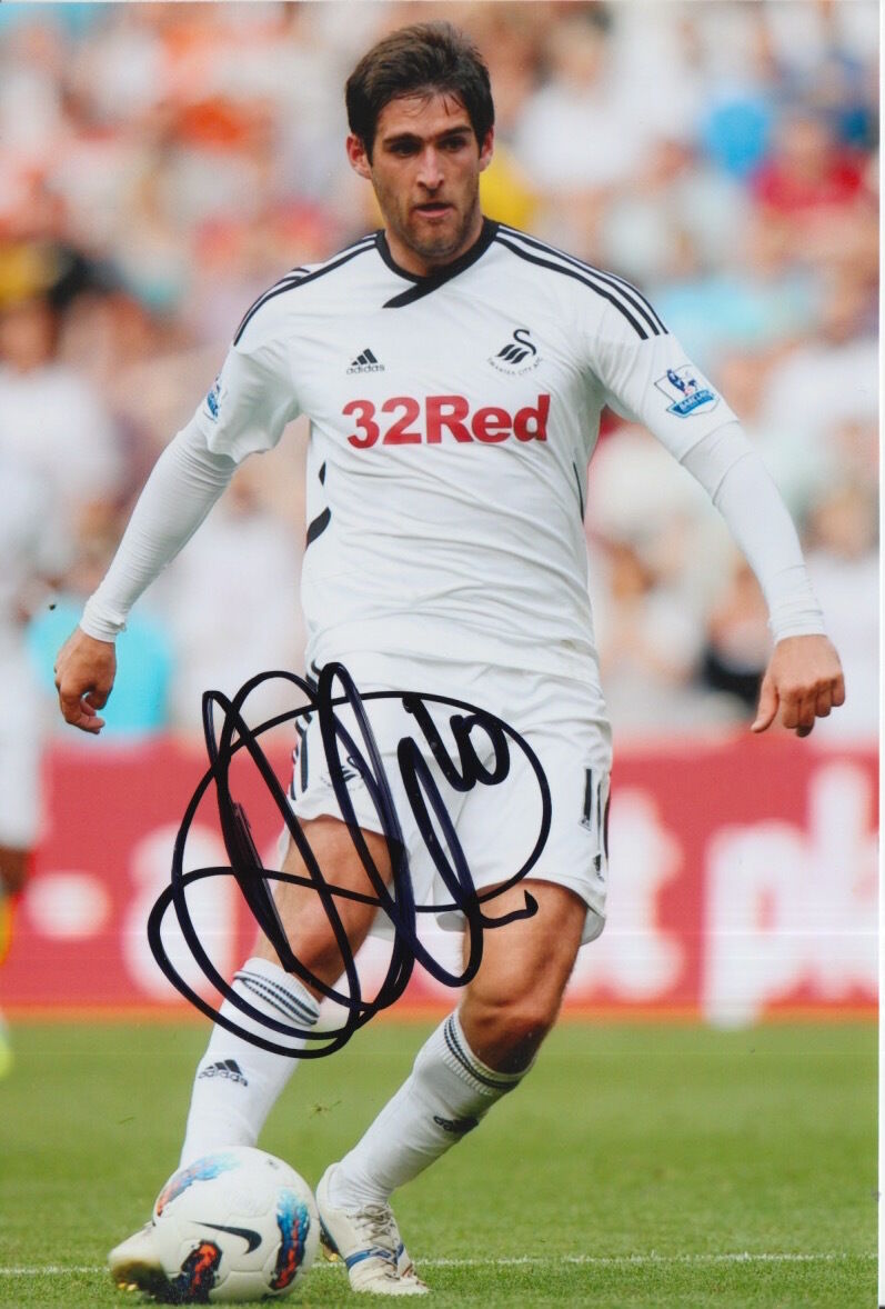 SWANSEA CITY HAND SIGNED DANNY GRAHAM 6X4 Photo Poster painting 3.