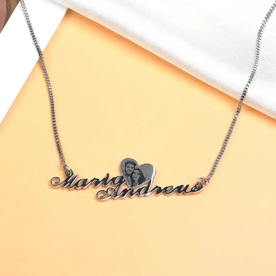 Personalized Name & Photo Necklace