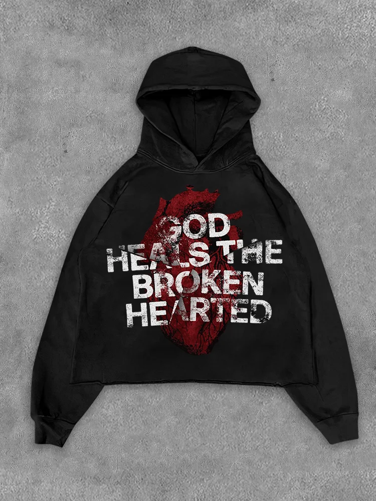 God Will Treat Heartbroken People Kindly With Hooded Sweatshirts