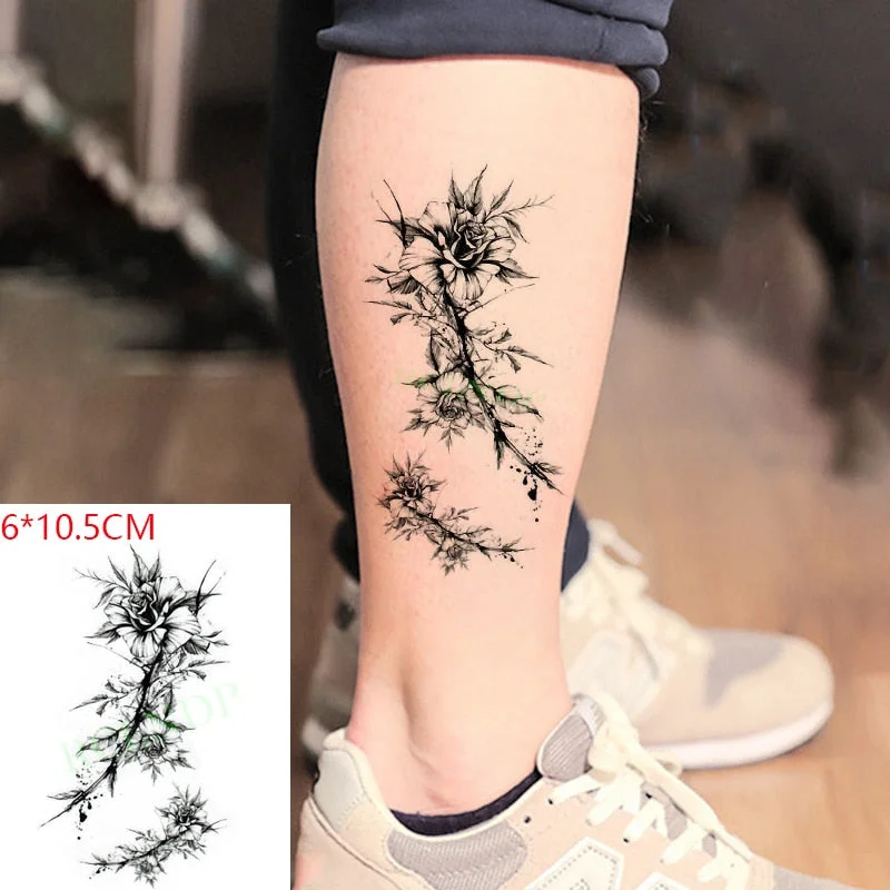 Waterproof Temporary Tattoo Sticker sexy English Letter Words Arrow Fashion Pattern Flash Tatoo Fake Tatto for Women Men