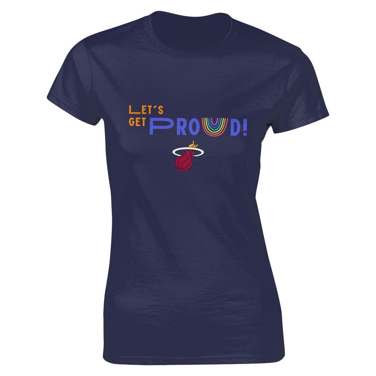 Miami Heat Let's Get Proud Women's Short-Sleeve Cotton Tee