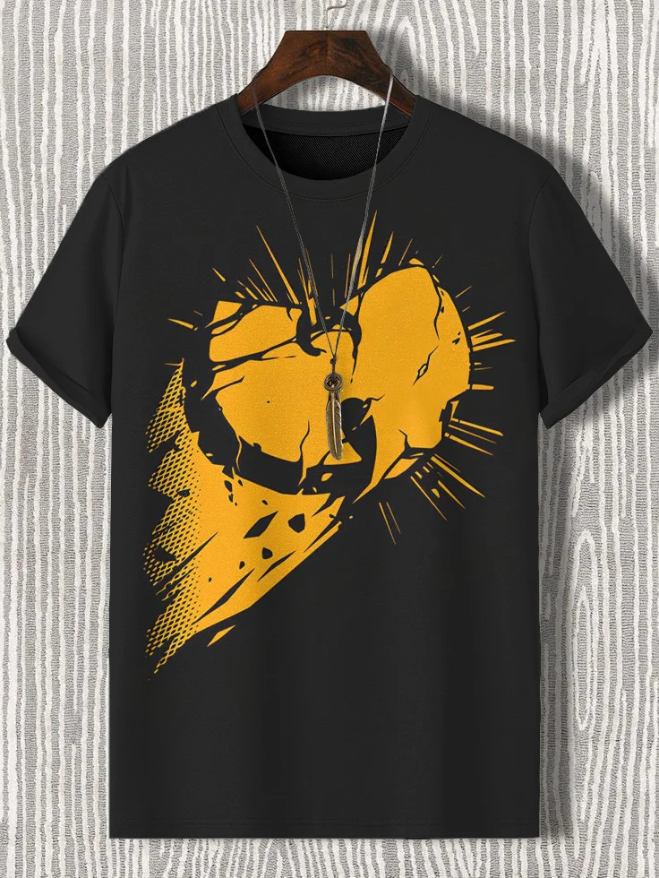 Men's Wu Tang Clan Pattern Graphic Print T-Shirt