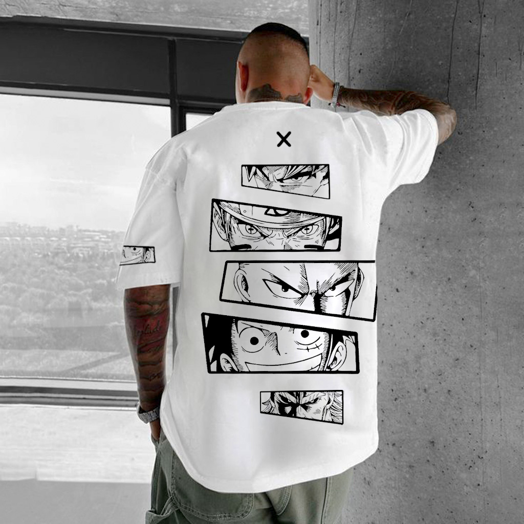 Spring And Summer Oversized Style Anime Graphic Design T-shirt