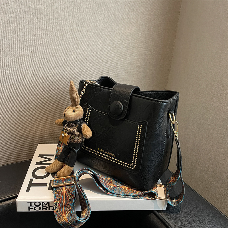 Vintage Niche Crossbody Bucket Bag