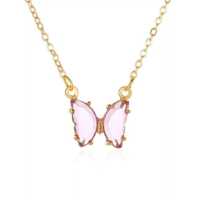Colorful Butterfly Necklace For Bestie