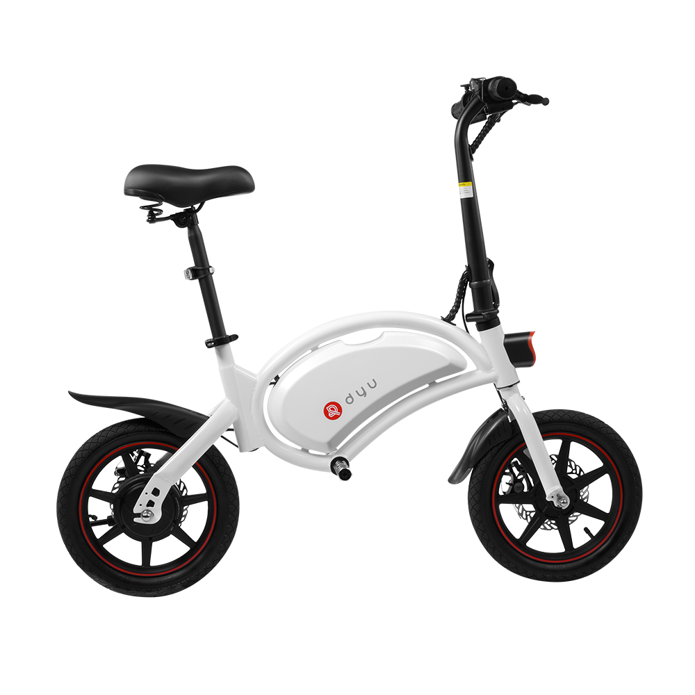 DYU D3F Electric Bike 14 Inch Inflatable Rubber Tires 240W Motor 10Ah Battery Max Speed 25km/h Up To 45km Range 