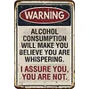 Warning - Metal Tin Signs(8*12Inch/12*16Inch) - Bar