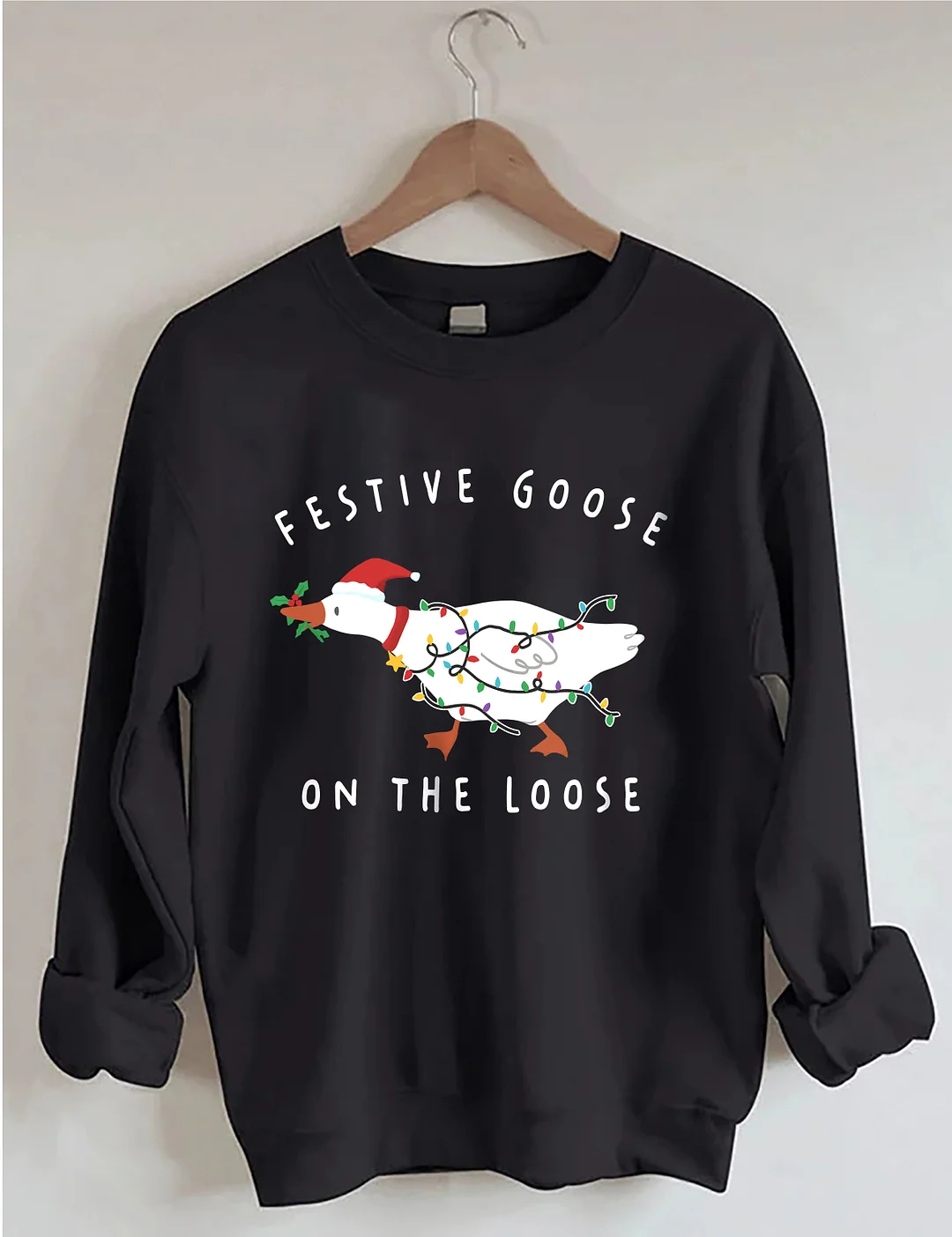 Funny Christmas Goose Sweatshirt