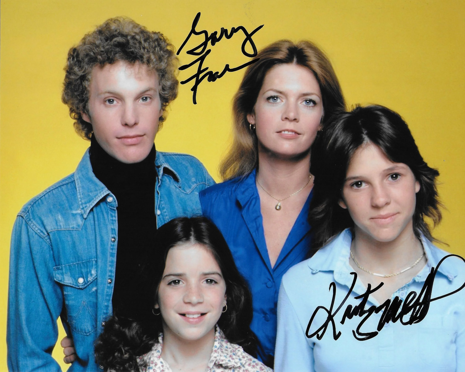 Gary Frank and Kristy McNichol Family Original Autographed 8x10 Photo Poster painting #2