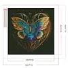 uk.everydayedeals Diamond Painting - Round AB Drills - Blue Butterfly Love(45*45cm)