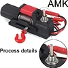 AMK 1/10 Plastic Mini Electric Winch with Control Switch for RC Crawler TRX4 Axle SCX10 RC TF2 Tamiya CC01 Capo JIMNY