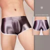 Men's Sexy High Elastic Shiny Boxer Shorts