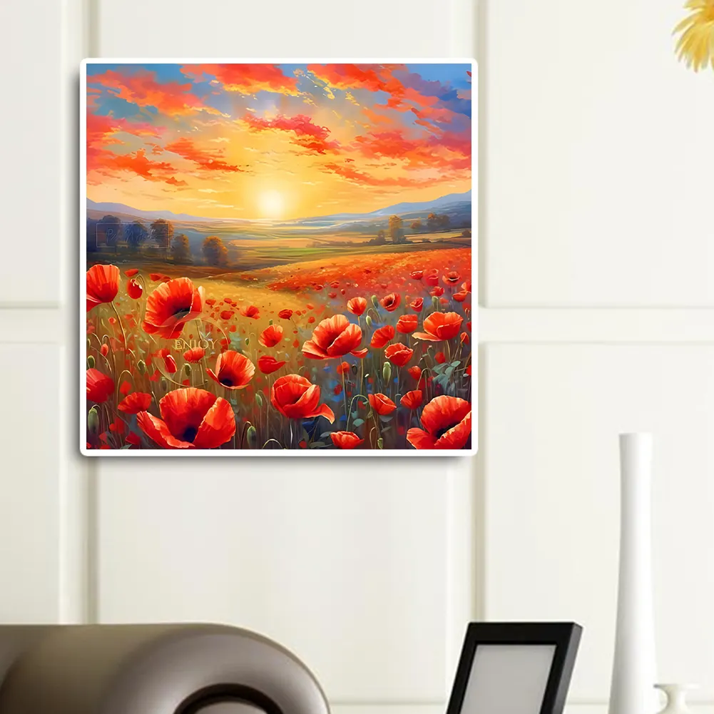 Diamond Painting - Full Round Drill - Poppy(Canvas|30*30cm)