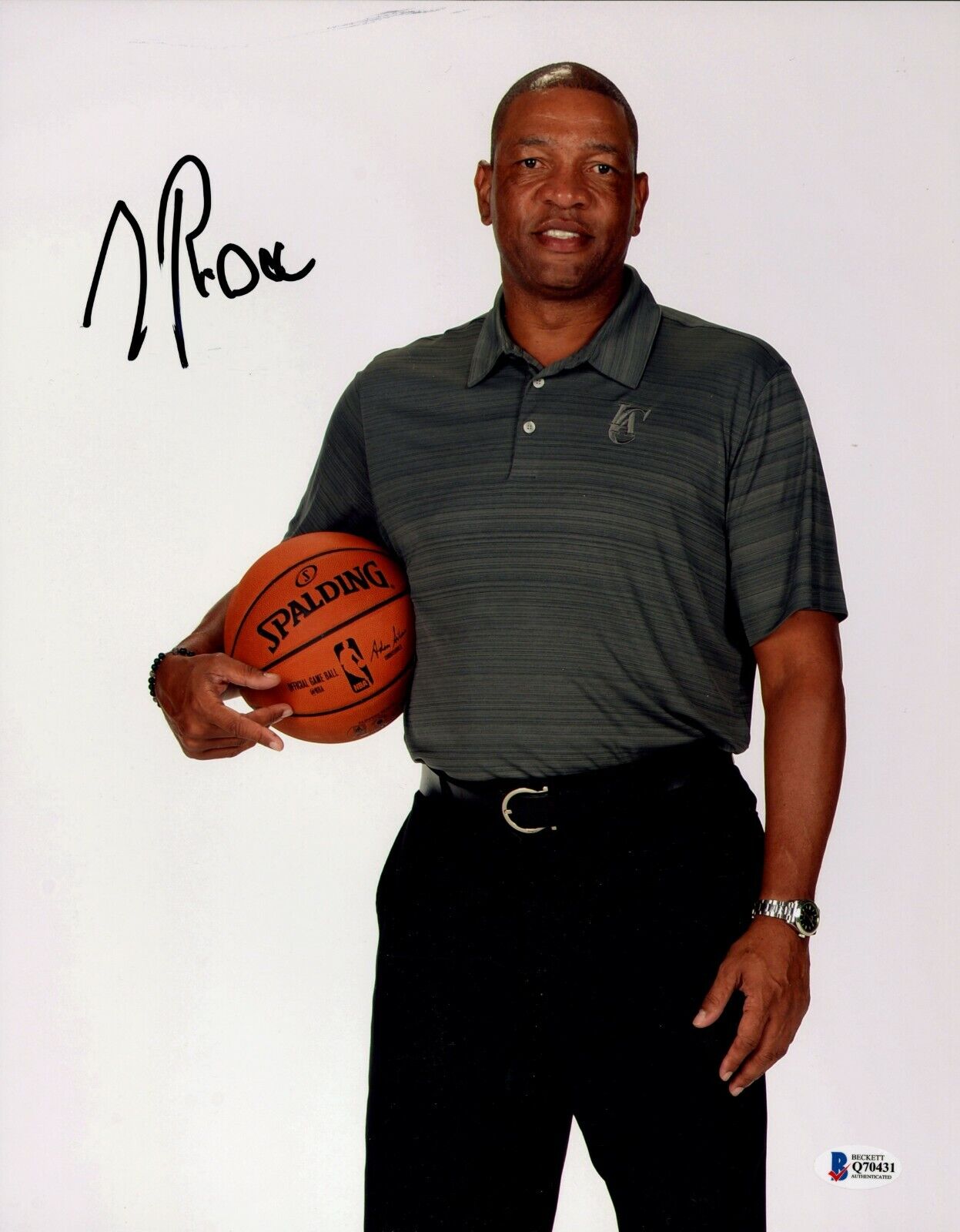 Doc Rivers Signed 11x14 Photo Poster painting Beckett BGS COA Autograph Auto Clippers 76ers BAS