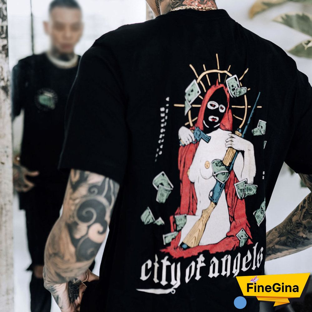 City Of Angels Trendy Print T-Shirt
