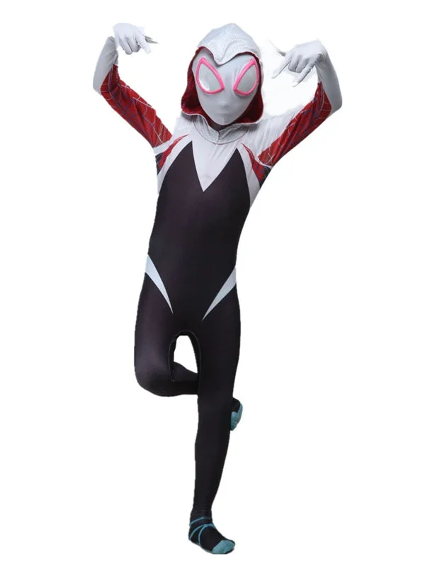 Spider Gwen Costume Bodycon Jumpsuit Family Halloween Costumes-elleschic