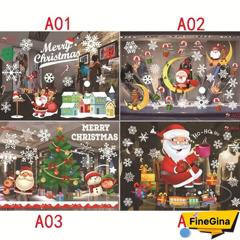 Christmas Decoration Glueless Static Window Sticker