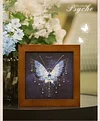 3D DIY Bead Embroidery Butterfly With Frame Home Decor Gift Tabletop Display Kit(Include Embroidery Hoop)