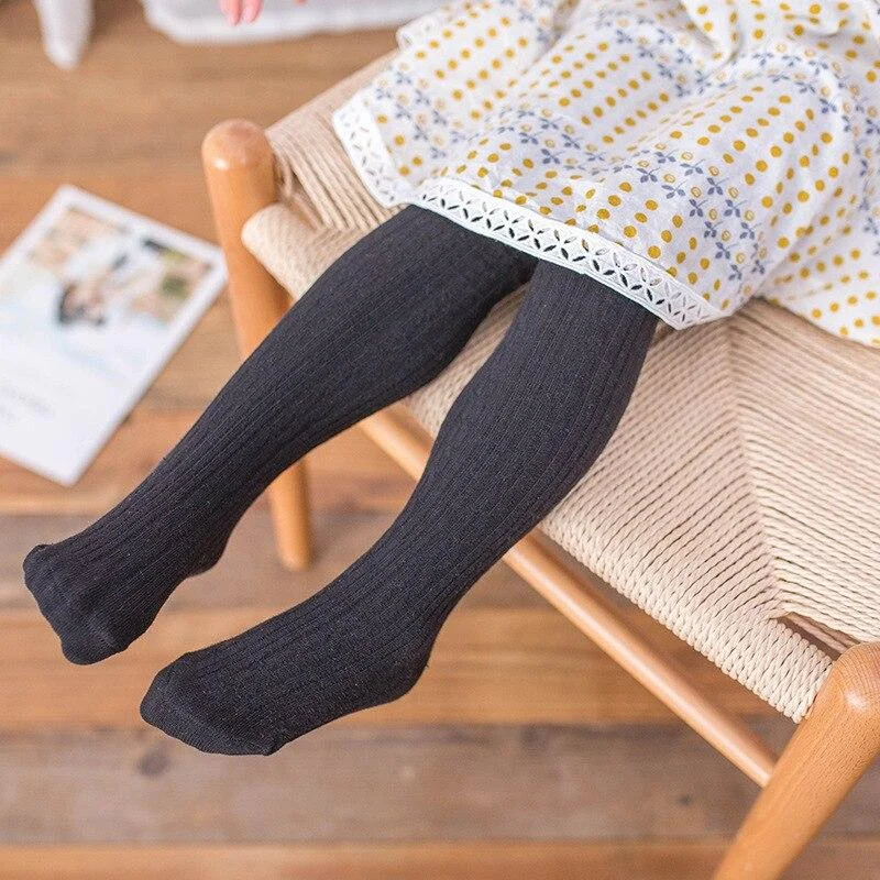 Girls Leggings Winter Autumn Cotton Kids Stockings Stretchy Solid Pants Toddlers Kids Pants Girls Pantyhose For 2-8 Yrs Leggings
