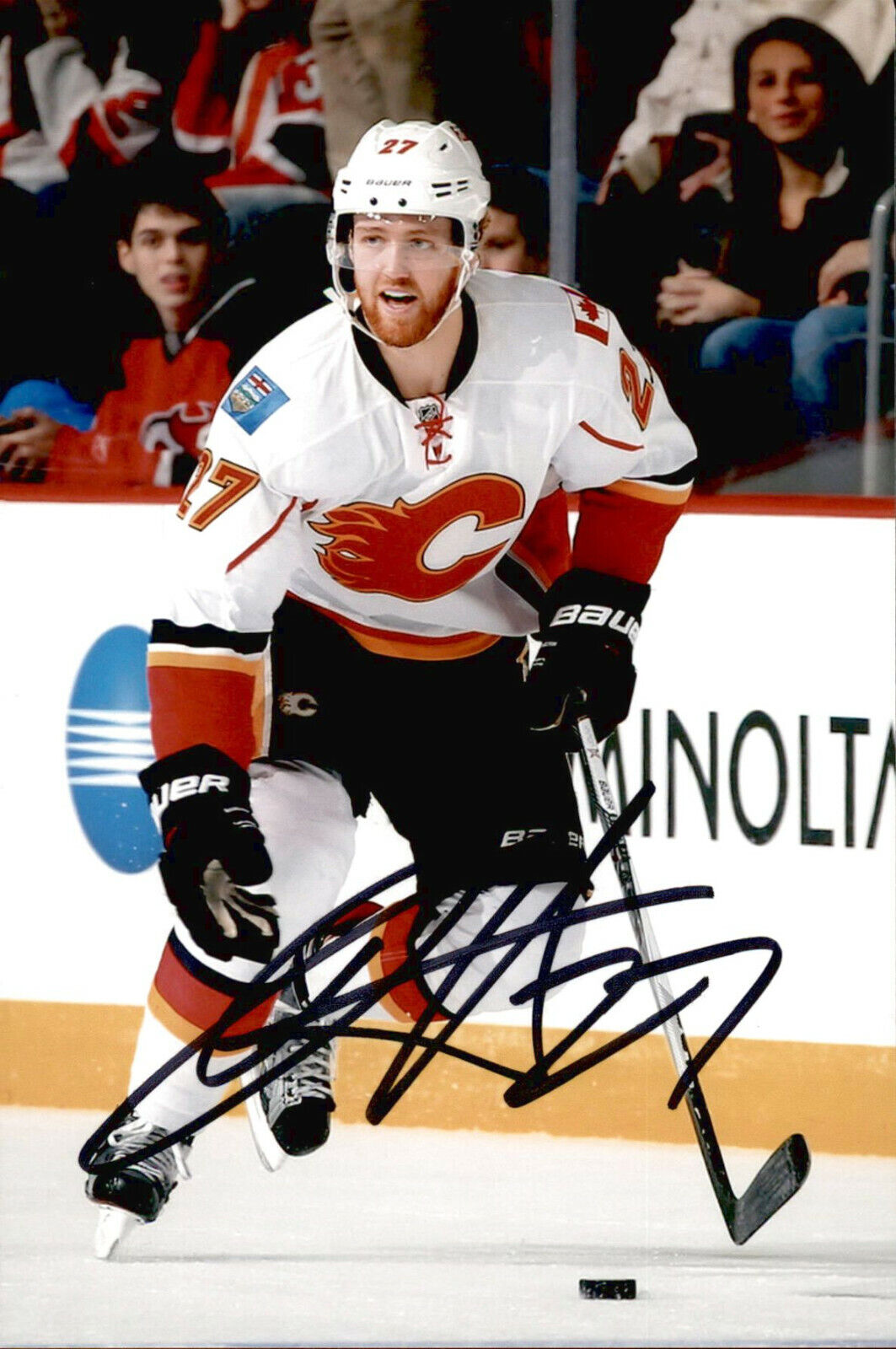 Dougie Hamilton SIGNED 4x6 Photo Poster painting CALGARY FLAMES / CAROLINA HURRICANES #2