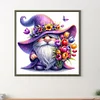 Tulipe et gnome-drille ronde peinture diamant-30*30cm