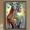 Diamond Painting -DIY Round Drill Girl
