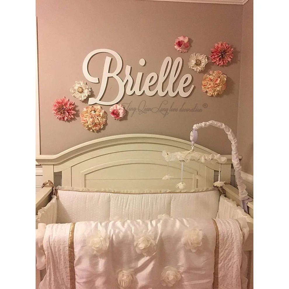 Personalized Wooden Name Sign Large size Letters Baby Name Plaque PAINTED nursery name nursery decor wall art