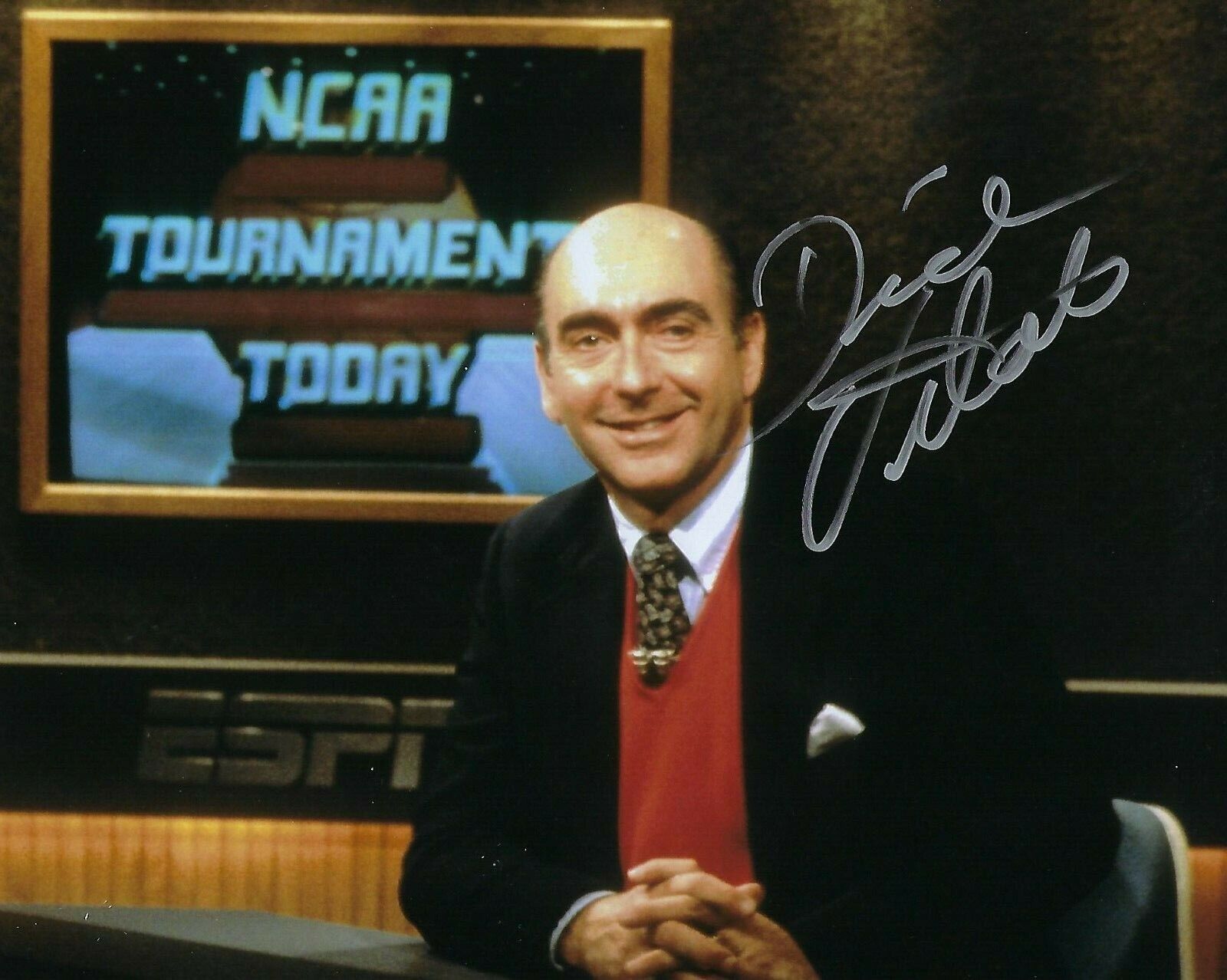 GFA NCAA ESPN Basketball Announcer * DICK VITALE * Signed 8x10 Photo Poster painting D7 COA