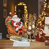 Diamond Painting Acrylic Christmas Santa & Elk Desktop Ornaments