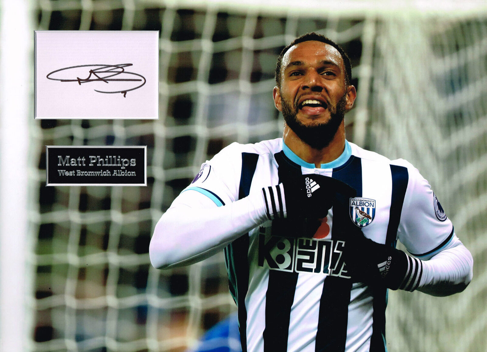 Matt PHILLIPS SIGNED Autograph 16x12 Photo Poster painting Mount AFTAL COA West Brom WBA