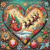 (US Only)4pcs Xmas - Diamond Painting - Partial Special Shaped Drill (Canvas|30*30cm)