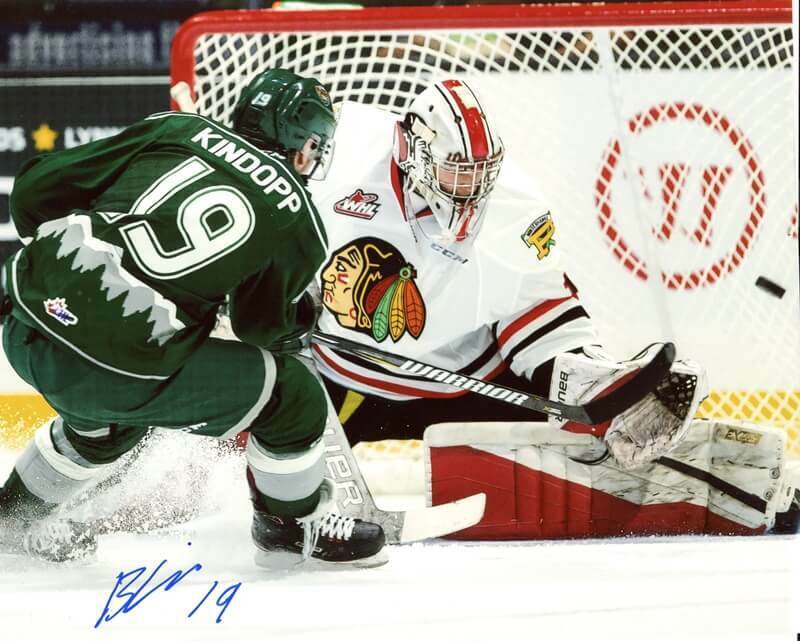 Bryce Kindopp Everett Silvertips Autographed 8x10 Photo Poster painting CFS COA