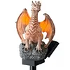 Dragon Figurine Night Light Solar Powered Dragon Figurine Decorative Landscape Light Dragon Garden Stake Light Unique Gift for Dragon Lovers Ornament Patio