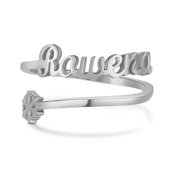 Name Ring Personalized 1Name Adjustable Rings