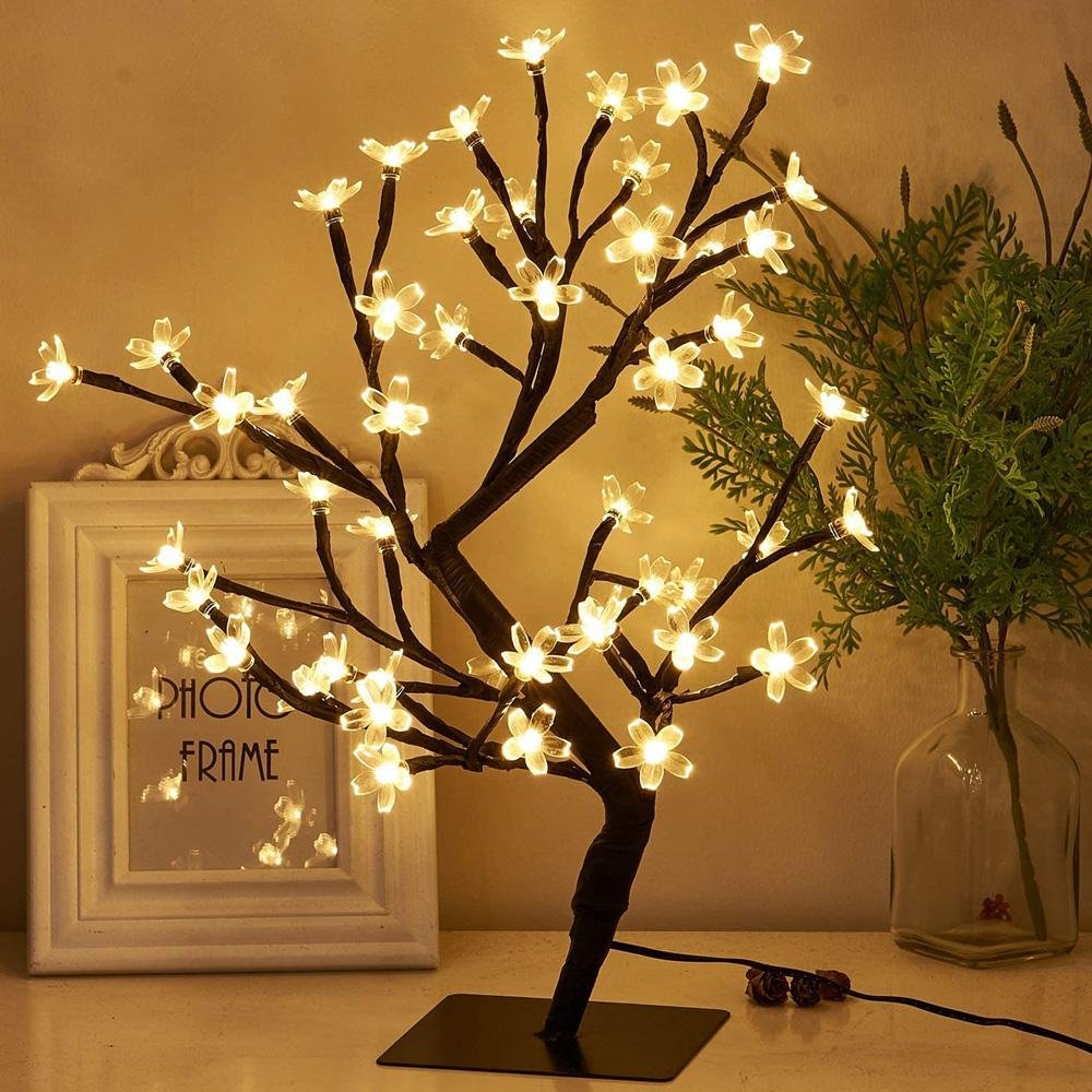 Hugoiio™ Beautiful Full-Bloom LED Cherry Blossom Tree Table Lamp,Home, Room, Office Decor